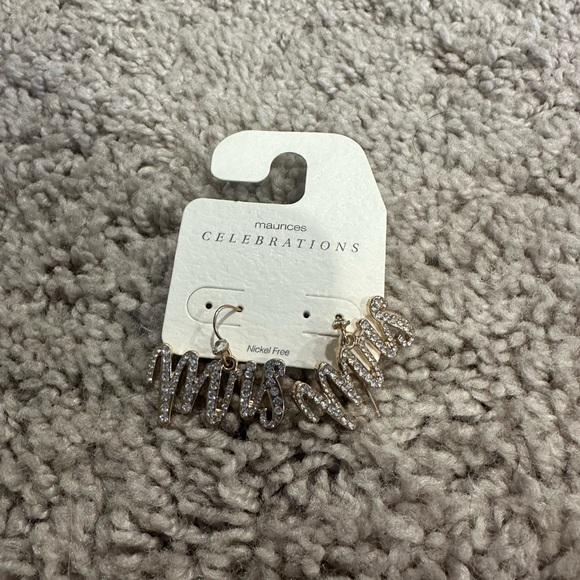 Maurices Jewelry - Maurices Gold and Silver 'MRS' Earrings